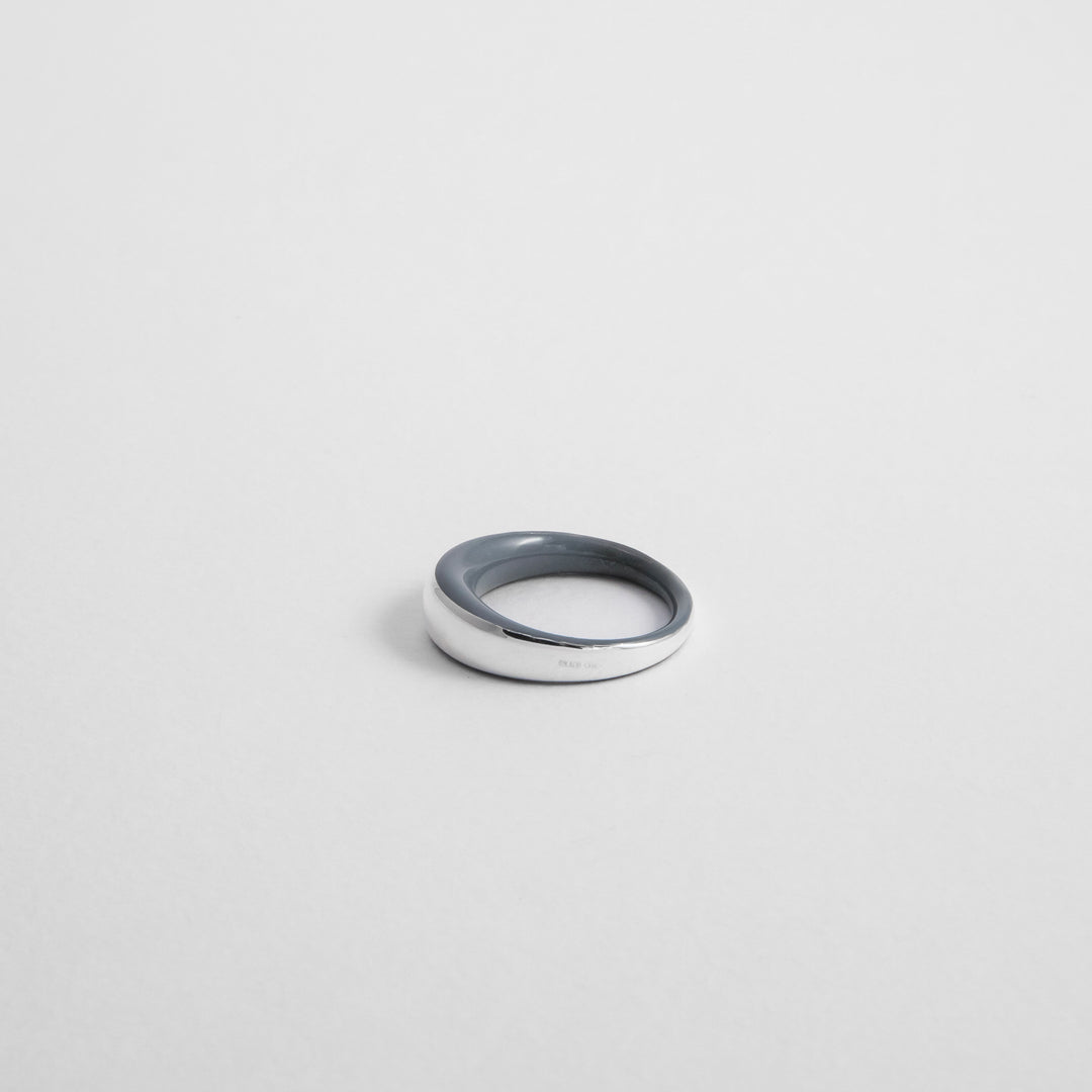 GREY ETCH DOME RING