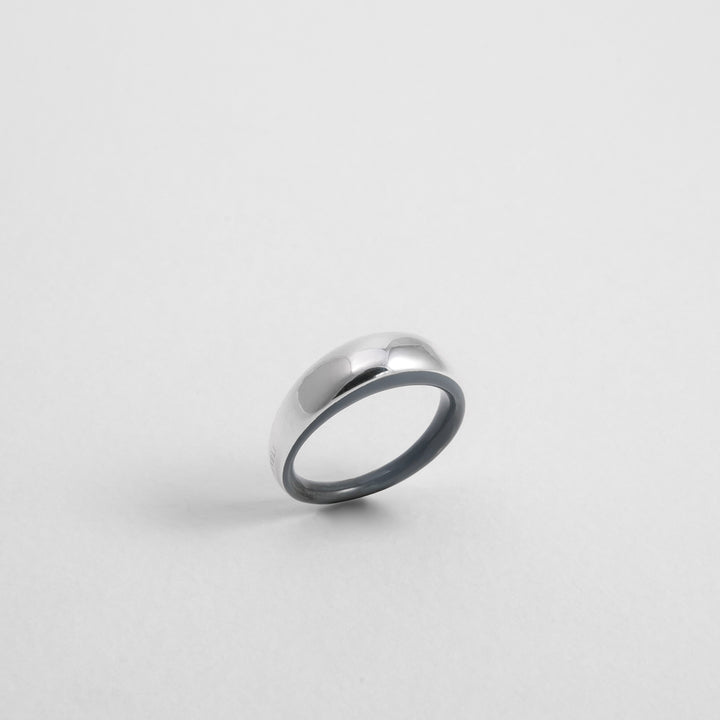 GREY ETCH DOME RING