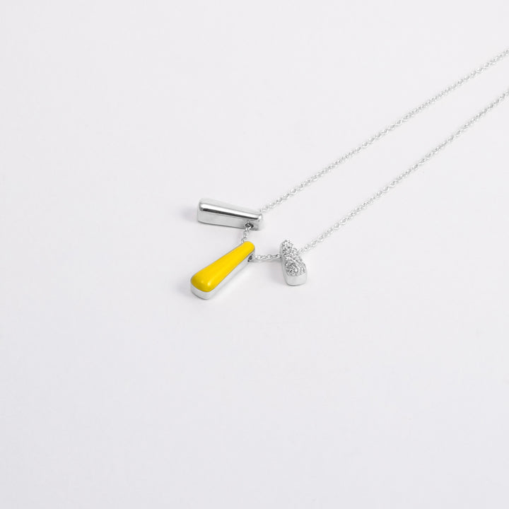 Collana Etch Tris Gialla